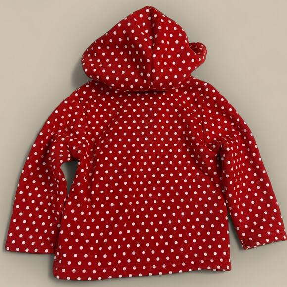 Vtg Disney Baby Minnie Mouse Red Fleece Sweater 18 Months Snowflake Christmas - Picture 4 of 5